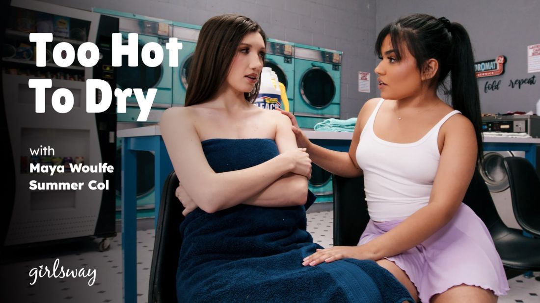 [GirlsWay.com / AdultTime.com] Summer Col & Maya Woulfe - Too Hot to Dry (10.03.2024) [2024 г., Brunette, Natural Tits, Fingering, Hairy, Facesitting, Latina, Tribbing, Interracial, Lesbian, Big ass, Foot Fetish, Bubble Butt, 1080p]