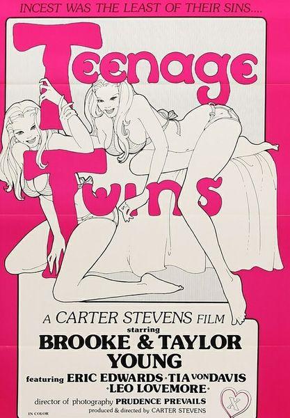 Teenage Twins / Сестрёнки / Тинейджерки Близнецы / Юные Близняшки (Carter Stevens, M.S.W. Productions) [1976 г., Feature / Classic, Upscale, 1080p] (Brooke Young, Taylor Young, Tia von Davis, Eric Edwards, Leo Lovemore)