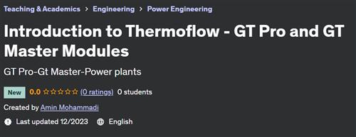 Introduction to Thermoflow – GT Pro and GT Master Modules