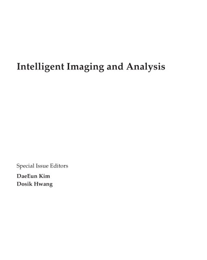 Intelligent Imaging and Analysis (2024)
