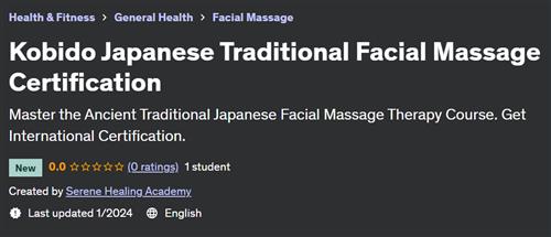 Kobido Japanese Traditional Facial Massage Certification