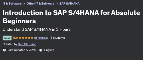 Introduction to SAP S/4HANA for Absolute Beginners