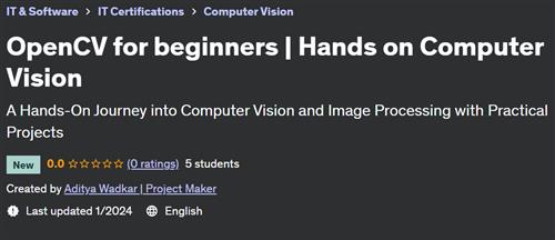 OpenCV for beginners – Hands on Computer Vision (2024)
