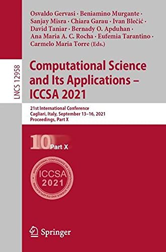 Computational Science and Its Applications – ICCSA 2021 (Part X)