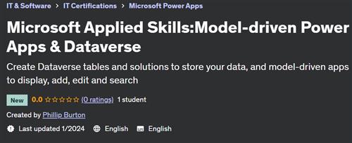 Microsoft Applied Skills – Model–driven Power Apps & Dataverse