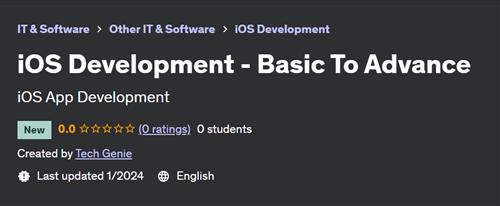 iOS Development – Basic To Advance