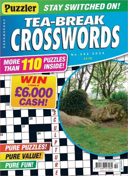 Puzzler Tea-Break Crosswords Issue 342 2024-01