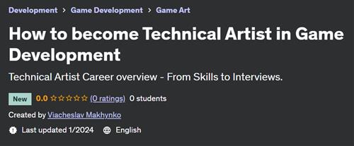 How to become Technical Artist in Game Development