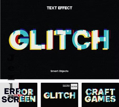 VHS Glitch Text Effect - H643UZR
