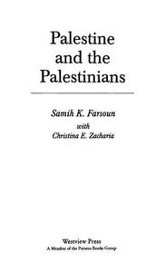 Palestine And The Palestinians