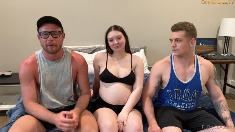 [Onlyfans.com] Sophie St.Claire, Bryce Adams - Sophie Pregnant Teen 1st Ever MFM [2023 г., Pregnant sex, Threesome (MMF), 1080p, SiteRip]