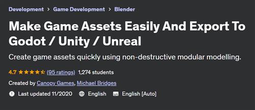 Make Game Assets Easily And Export To Godot – Unity Unreal