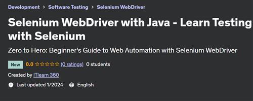 Selenium WebDriver with Java – Learn Testing with Selenium