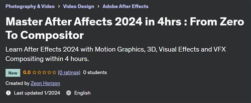 Master After Affects 2024 in 4hrs From Zero To Compositor