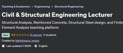 Civil & Structural Engineering Lecturer