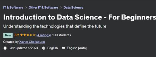Introduction to Data Science – For Beginners (2024)