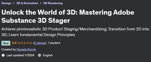Unlock the World of 3D Mastering Adobe Substance 3D Stager