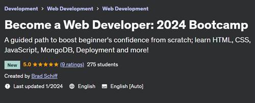 Become a Web Developer 2024 Bootcamp