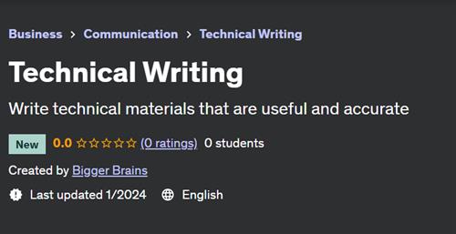 Technical Writing by Bigger Brains