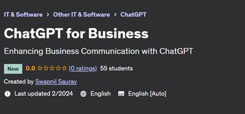 ChatGPT for Business by Swapnil Saurav