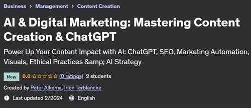 AI & Digital Marketing – Mastering Content Creation & ChatGPT