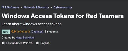 Windows Access Tokens for Red Teamers