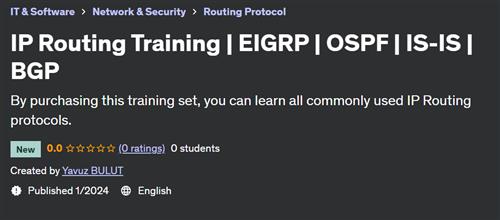 IP Routing Training – EIGRP – OSPF – IS-IS – BGP