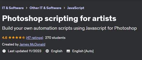 Photoshop scripting for artists