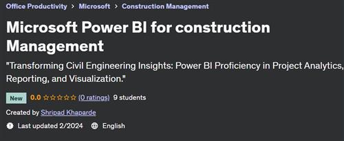 Microsoft Power BI for construction Management