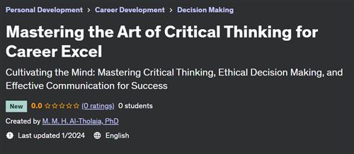 Mastering the Art of Critical Thinking for Career Excel