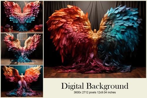 Wings Feather Studio Backdrop Overlays - 7