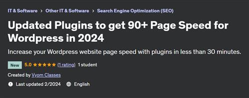 Updated Plugins to get 90+ Page Speed for Wordpress in 2024