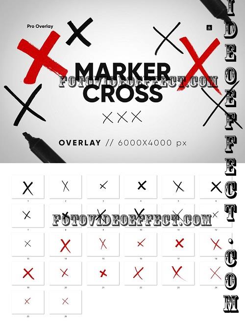 25 Marker Cross Overlay HQ - 35807755