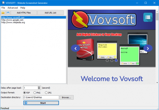 VovSoft Website Screenshot Generator 1.5 (x64)