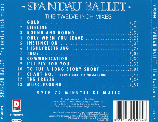 Spandau Ballet - The Twelve Inch Mixes (2002)