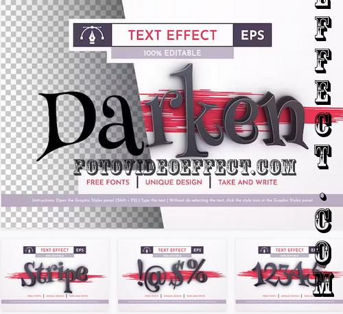 Dark - Editable Text Effect - 91916488