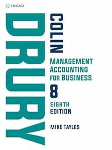 Management Accounting for Business, 8th Edition (Cengage)