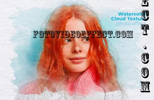 Watercolor Cloud Texture Photo Effect - Z2HJSUQ