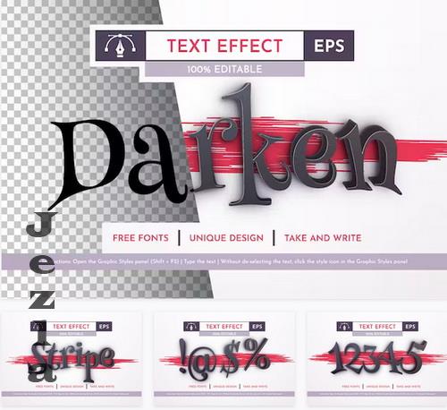 Dark - Editable Text Effect - 91916488