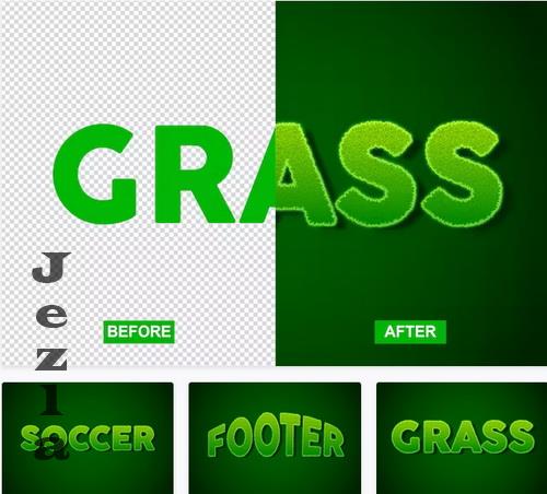 Grass Text Effect - VJZCK4E