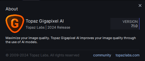 Topaz Gigapixel AI 7.1.0