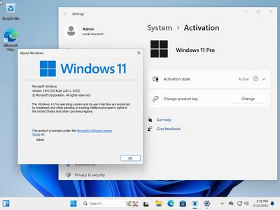 Windows 11 Pro 23H2 Build 19045.4046 (No TPM Required) Preactivated Multilingual February 2024