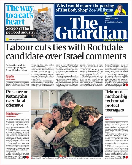 The Guardian UK 13th Feb
