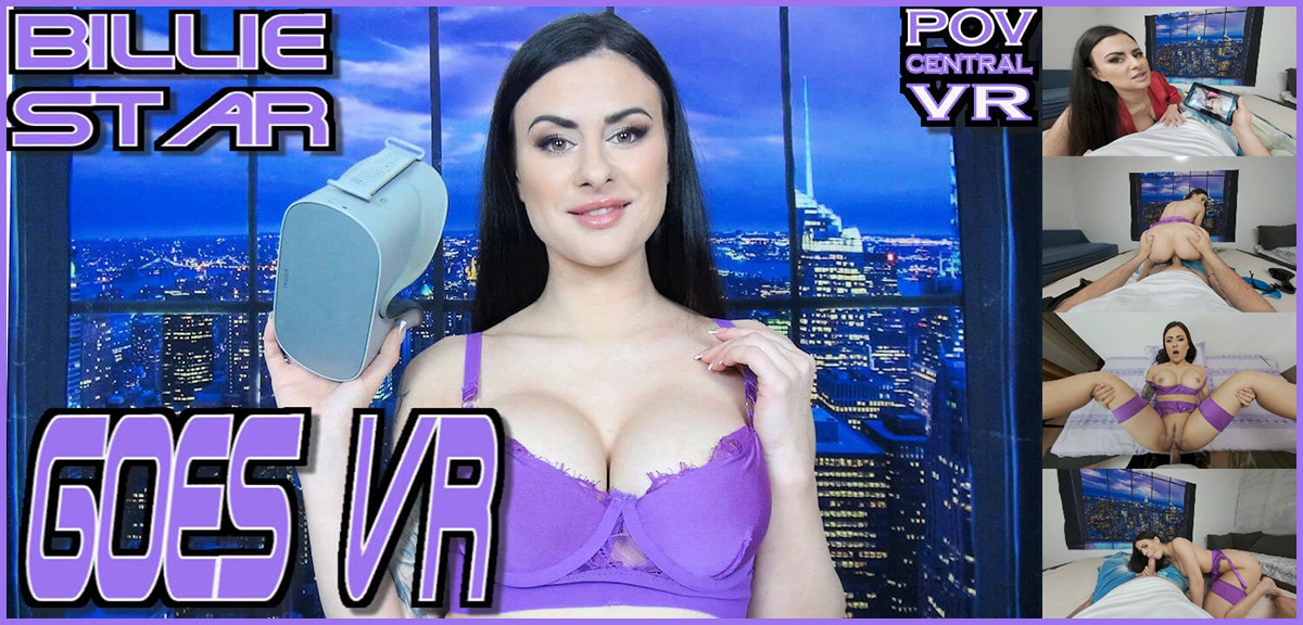 [POVcentralVR / SexLikeReal.com] Billie Star - Billie Star Goes VR [17.02.2024, Blow Job, Boobs, Brunette, Cowgirl, Cum In Mouth, Garter Belt, Hardcore, Long Hair, Missionary, POV, Silicone, Tattoo, Trimmed Pussy, Virtual Reality, SideBySide, 8K, 4096p, S