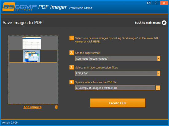 PDF Imager Professional 2.004 Multilingual
