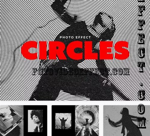 Circular Stencil Photo Effect - 92058585