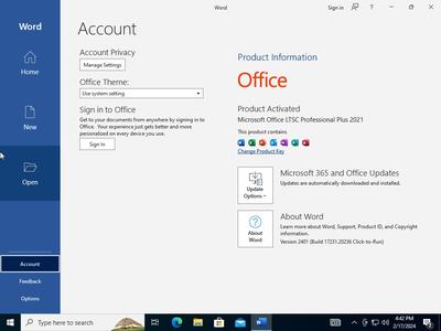 Windows 10 Pro 22H2 build 19045.4046 With Office 2021 Pro Plus Preactivated February 2024 (x64) 