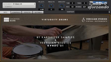 Karoryfer Samples Virtuosity Drums v0.924 for Sforzando