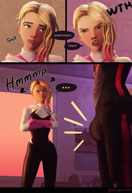 Gomiqo - Inside the Spider-Verse 3D Porn Comic