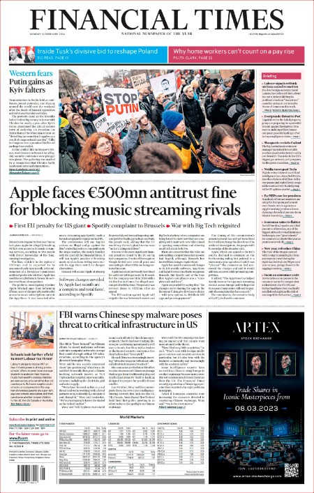 Financial Times UK 19th Feb